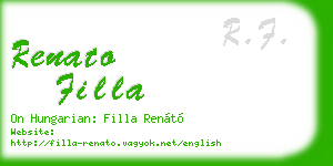 renato filla business card